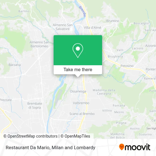 Restaurant Da Mario map