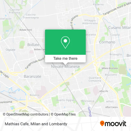 Mathias Cafe map
