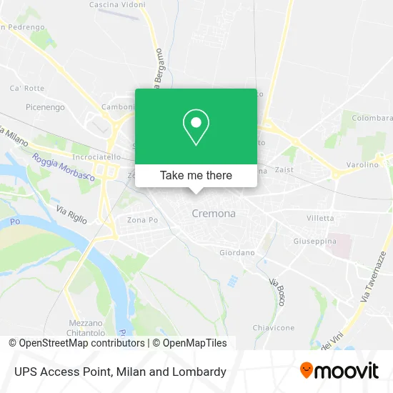 UPS Access Point map