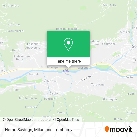 Home Savings map