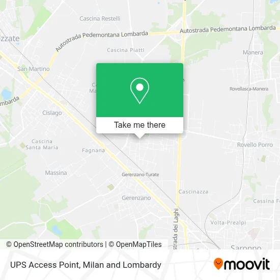UPS Access Point map