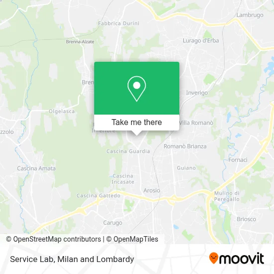 Service Lab map