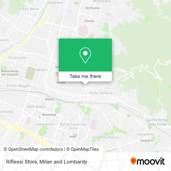 Riflessi Store map