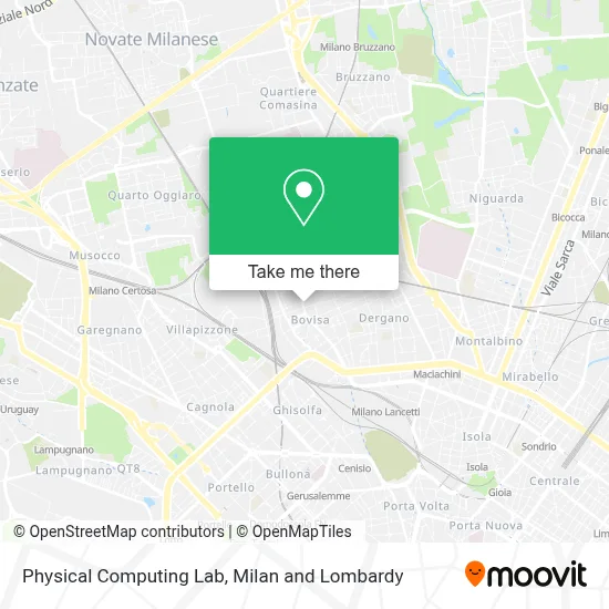 Physical Computing Lab map
