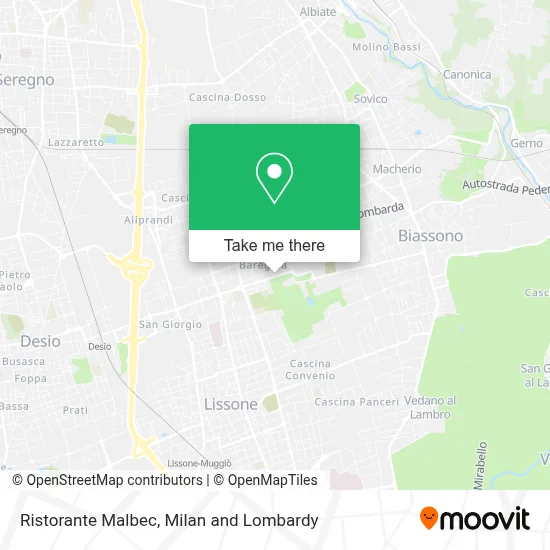 Ristorante Malbec map