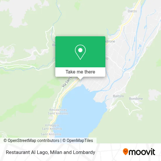 Restaurant Al Lago map