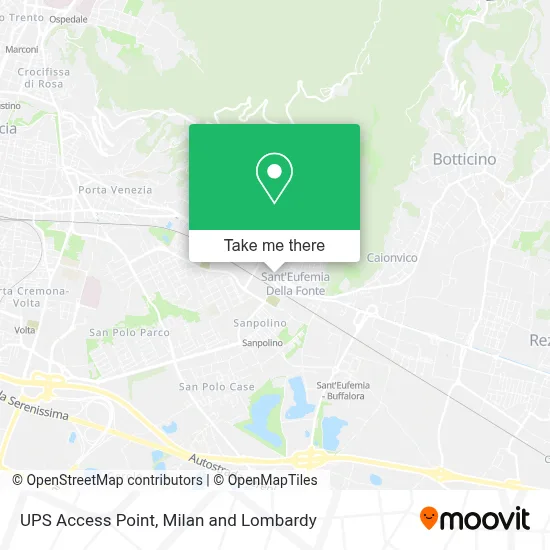 UPS Access Point map