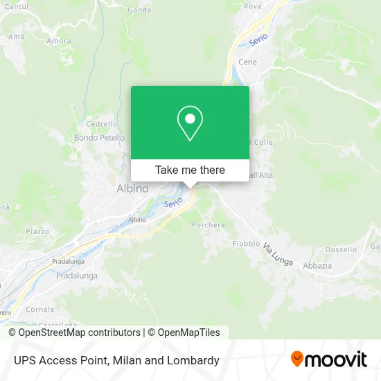 UPS Access Point map