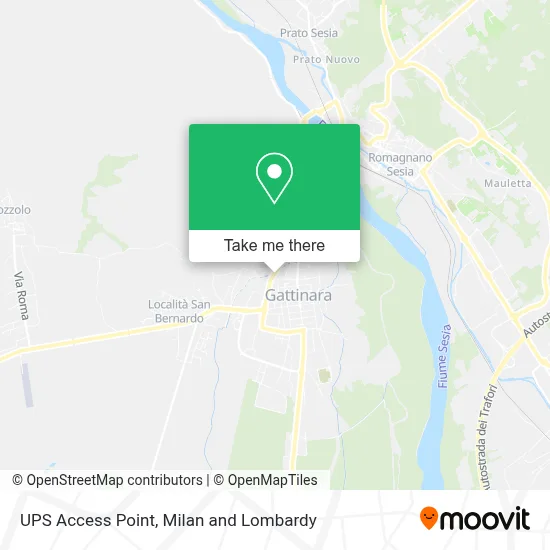 UPS Access Point map