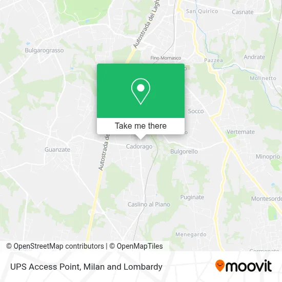 UPS Access Point map