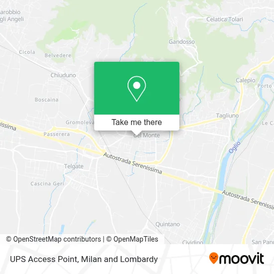 UPS Access Point map