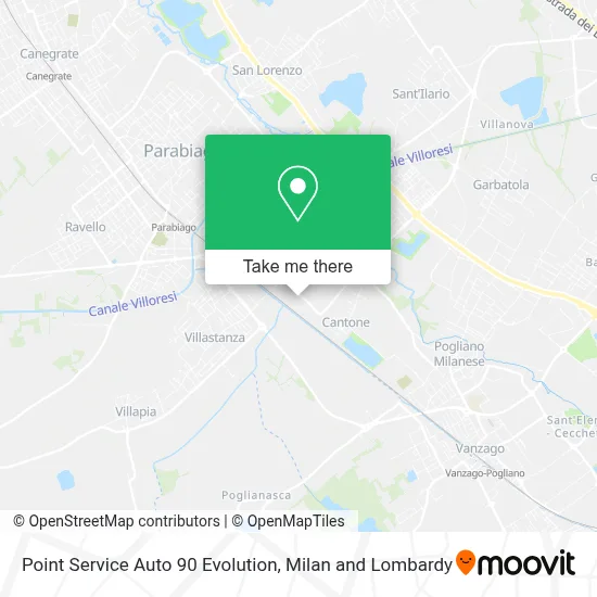 Point Service Auto 90 Evolution map