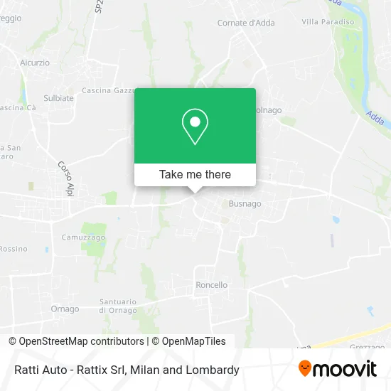 Ratti Auto - Rattix Srl map