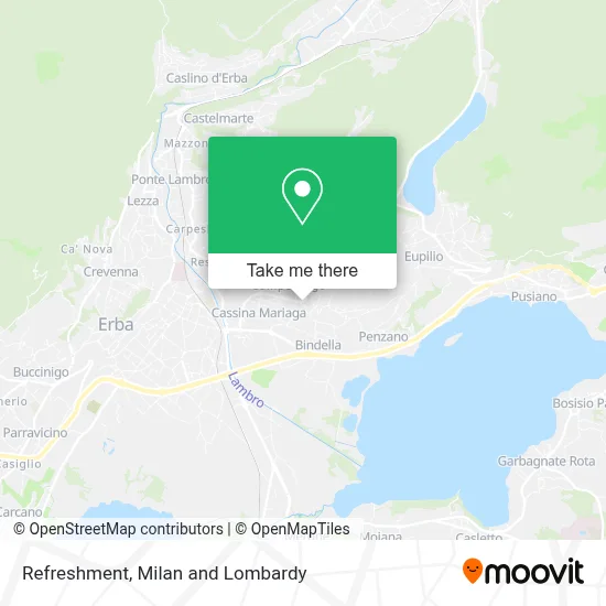 Refreshment map