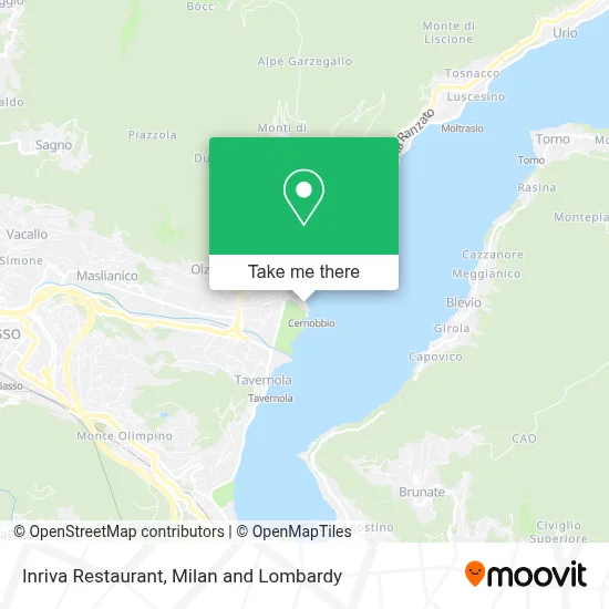 Inriva Restaurant map