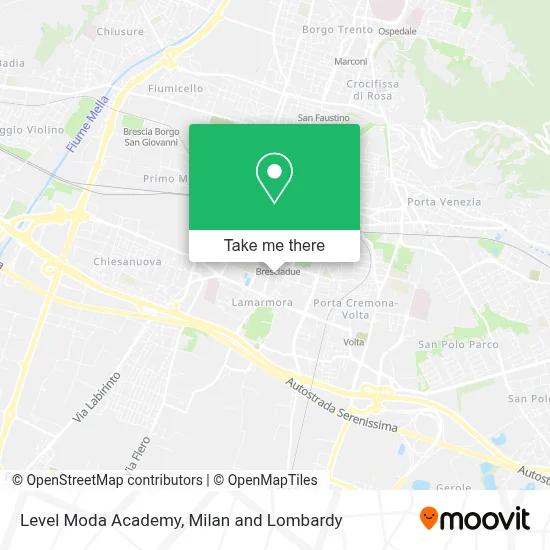 Level Moda Academy map