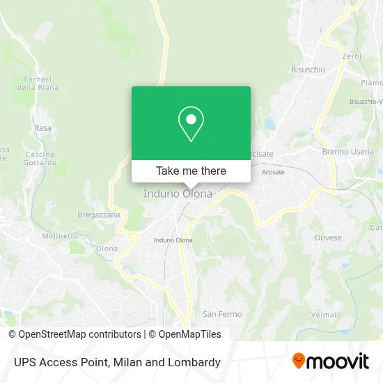 UPS Access Point map