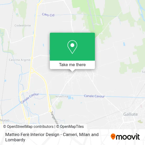 Matteo Ferè Interior Design - Cameri map