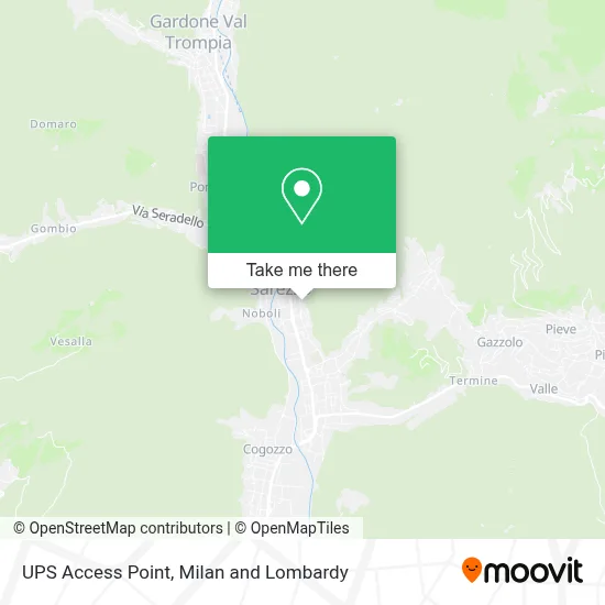 UPS Access Point map