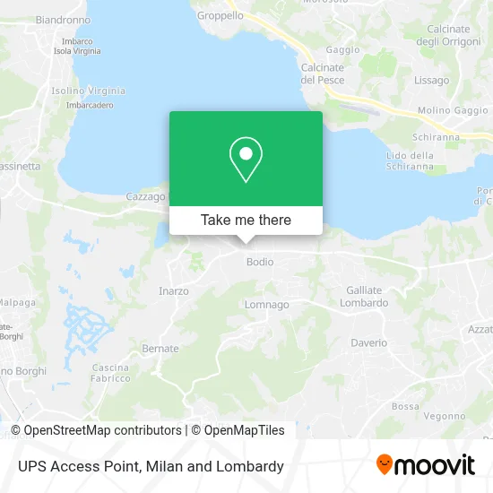 UPS Access Point map