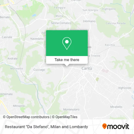 Restaurant "Da Stefano" map