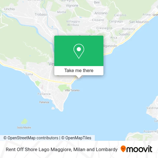 Rent Off Shore Lago Maggiore map