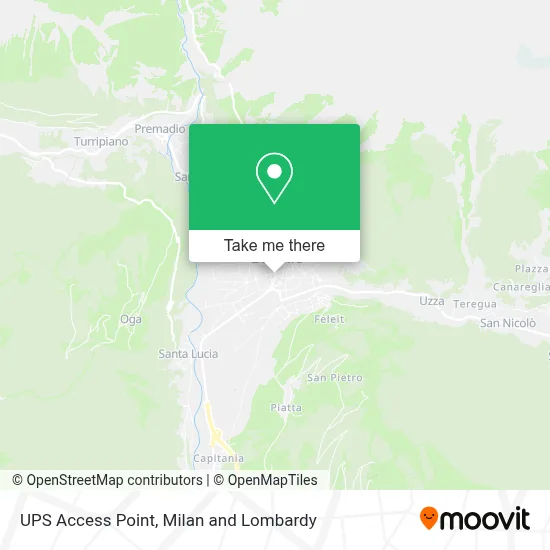UPS Access Point map