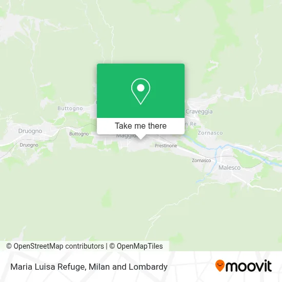Maria Luisa Refuge map