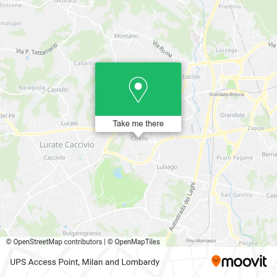 UPS Access Point map
