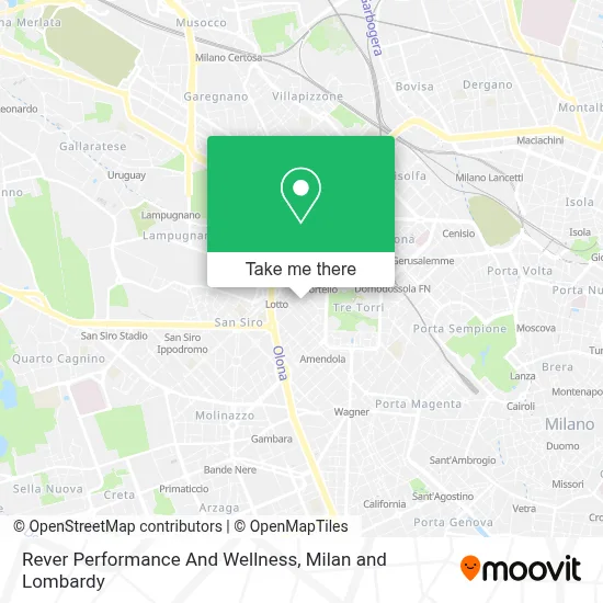 Rever Performance And Wellness map