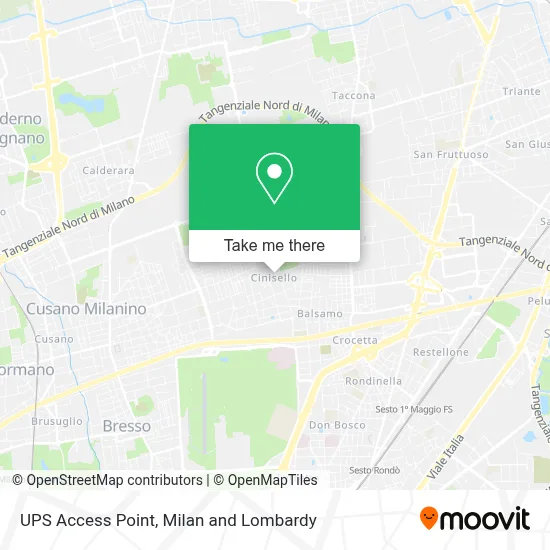 UPS Access Point map