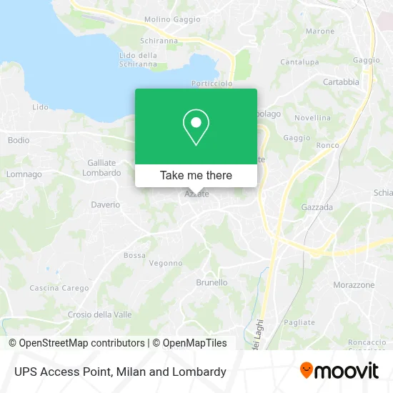 UPS Access Point map