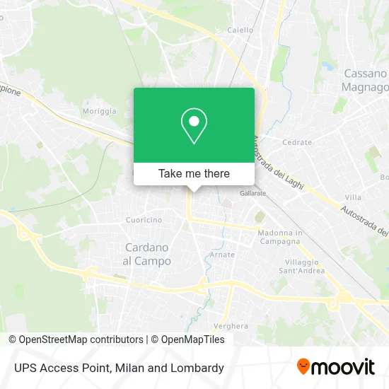 UPS Access Point map
