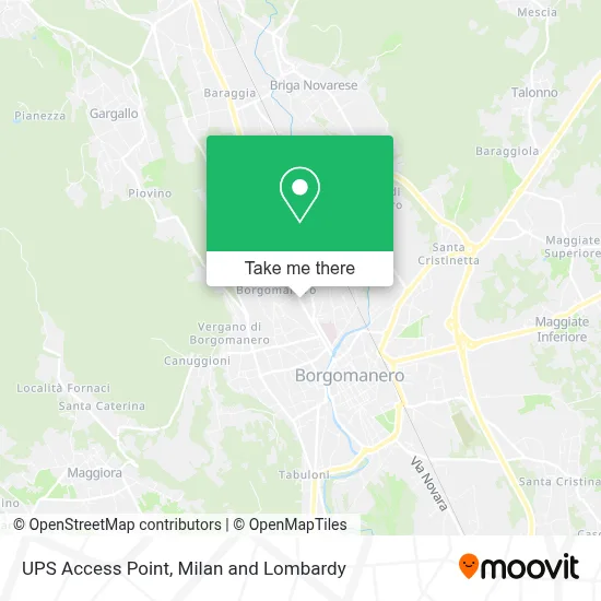 UPS Access Point map