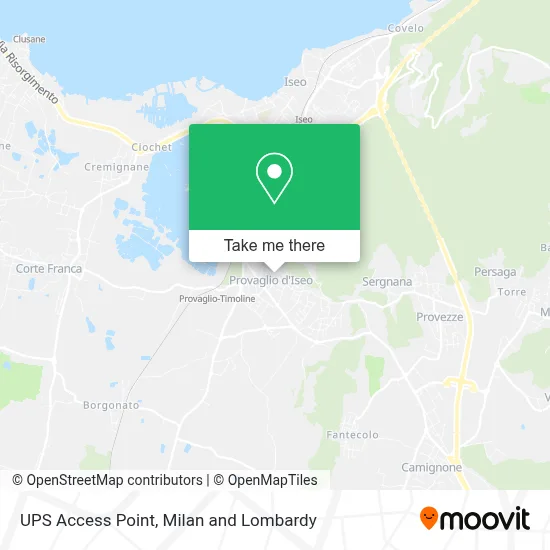UPS Access Point map