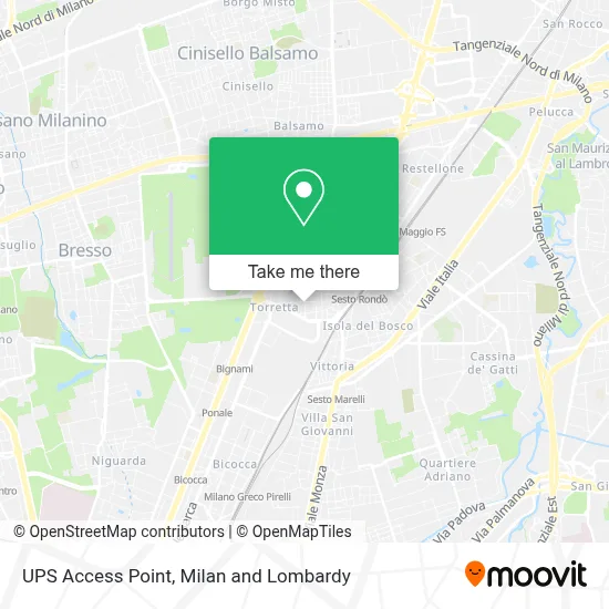 UPS Access Point map