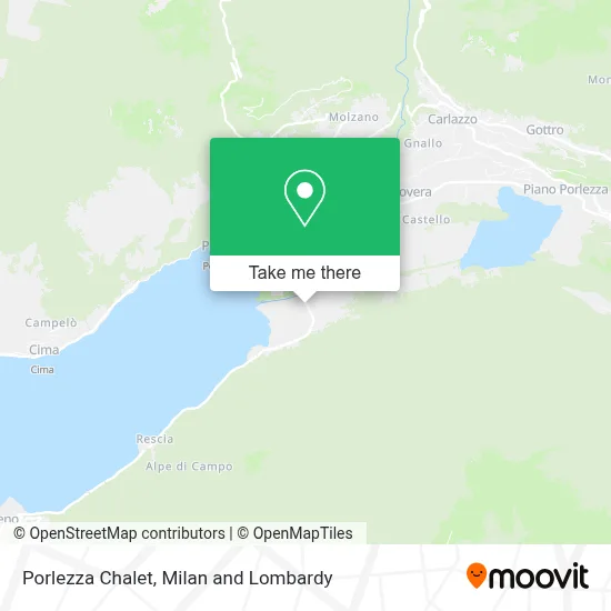 Porlezza Chalet map