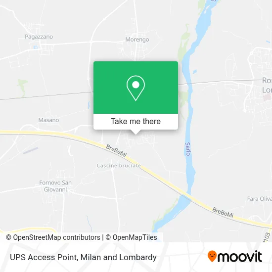UPS Access Point map
