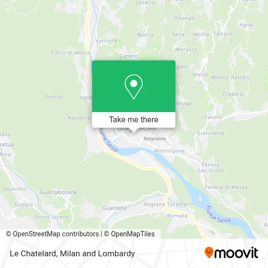 Le Chatelard map
