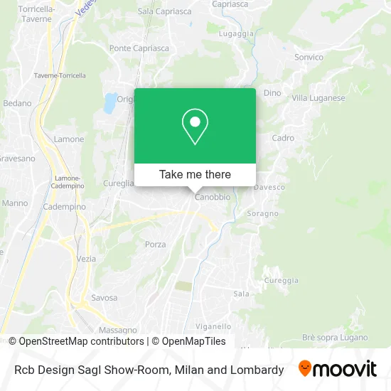 Rcb Design Sagl Show-Room map