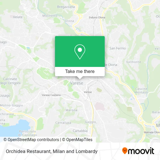 Orchidea Restaurant map