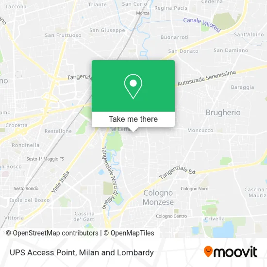 UPS Access Point map