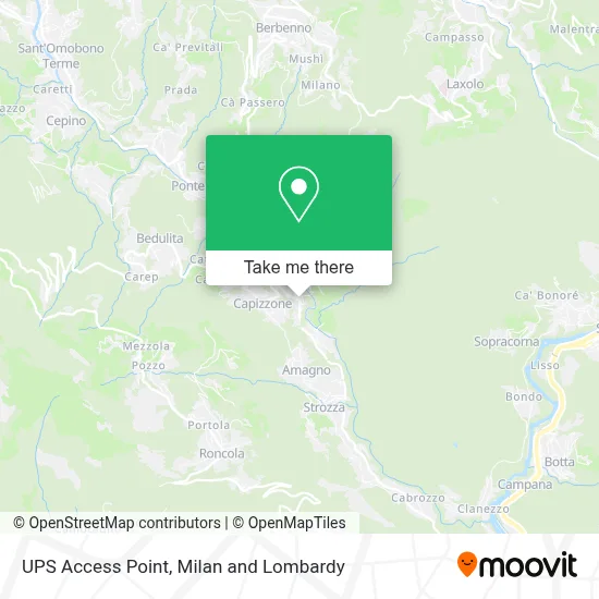 UPS Access Point map