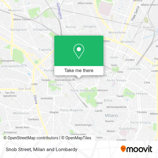 Snob Street map