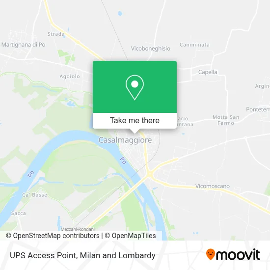 UPS Access Point map