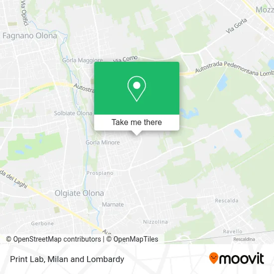 Print Lab map