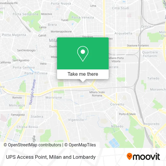 UPS Access Point map