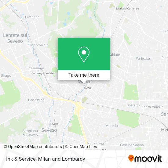 Ink & Service map