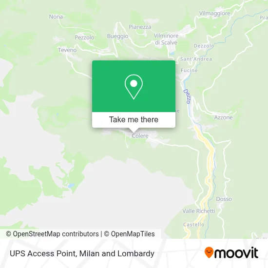 UPS Access Point map
