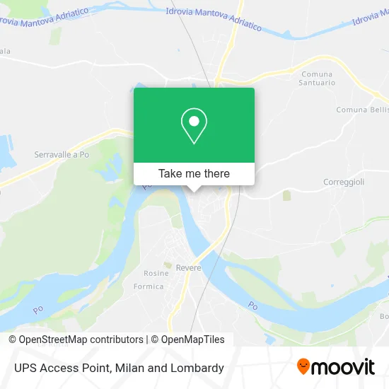 UPS Access Point map